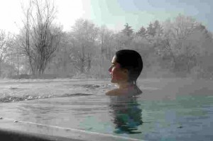 La Clairière - piscine extérieure - hiver