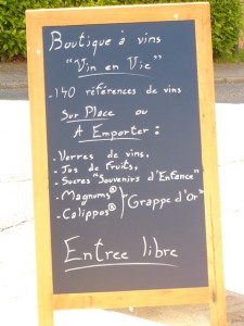 carte boutique à vins - Torgny