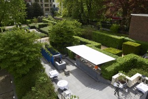 Jardin-terrasse vue haut