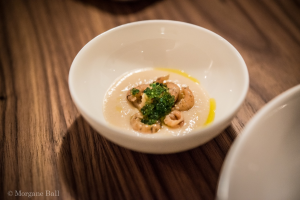 M.E.B-purée pois-crevettes gr.