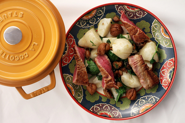 Sauté de boeuf aux châtaignes